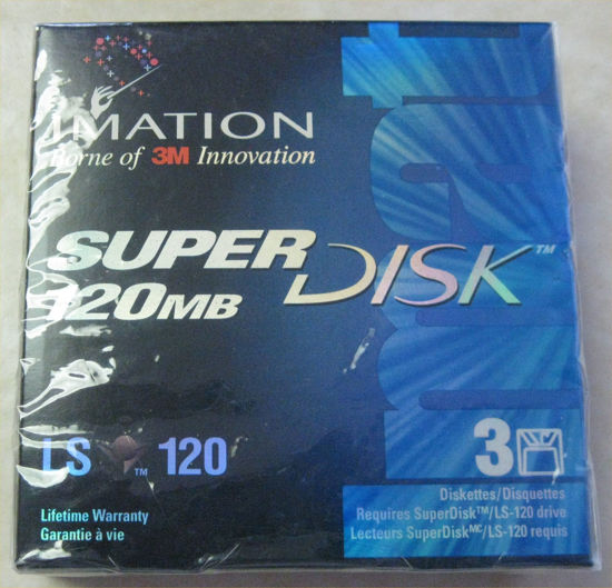 Picture of Imation SuperDisk 120MB (3-Pack) LS-120 Super Disk
