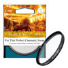 Picture of Kenko Soft Effect Filter Black Mist No.1 φ49mm, for Portrait, Video Shooting, for as a Cinematic Scene, Made in Japan