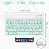 Picture of Rechargeable Bluetooth Keyboard and Mouse Combo Ultra Slim Full-Size Keyboard and Ergonomic Mouse for Samsung Galaxy Tab S8 Ultra and All Bluetooth Enabled Mac/Tablet/iPad/PC/Laptop - Teal