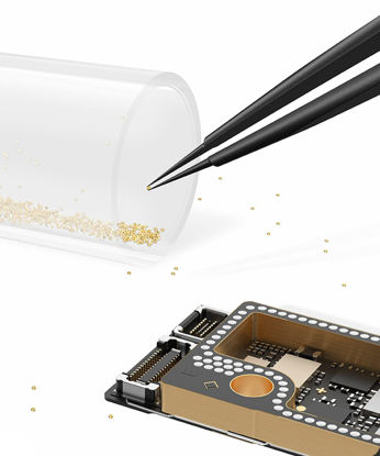 Picture of fonefunshop Qianli iAtlas Gold PCB Resolder Pads for microsoldering Board Repair