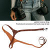 Picture of Professional Leather Camera Strap, Adjustable Single Shoulder Leather Harness, Universal Camera Harness, Portable Multifunctional Vintage Camera Gear for Photographers