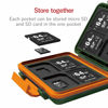 Picture of ELECOM Memory Card Case for 8 SD Cards and 8 microSD Cards, Shock-Resistant/Khaki/CMC-SDCHD01GN