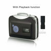 Picture of Portable Cassette to MP3 Converter with Headphones, Transfer Cassettes Tapes to USB Flash Drive in MP3 Format, Plug and Play