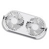 Picture of Gatuida 1pc Rechargeable Fan Desk Fans Table Top Fans Usb c Fan Fan Usb Fan Handheld Fan Double Head Fan Dual Head Desk Fan Tabletop Fan Mini Table Fan White