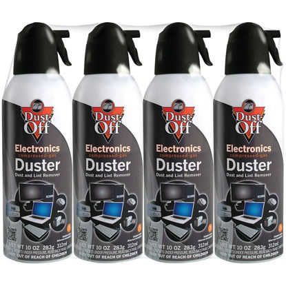 Picture of Dust-Off 10 oz Compressed Gas Duster, Pack of 4