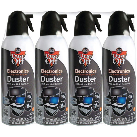 Picture of Dust-Off 10 oz Compressed Gas Duster, Pack of 4
