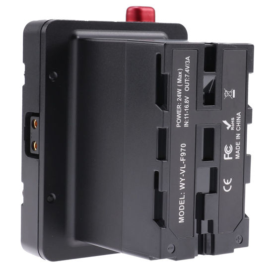 Picture of Foto4easy V-Lock V Mount D-tap Battery Plate Adapter to NP-F NP-F970 F960 F750 F770 F550 Battery Power Adapter for Camera Moniitor LED Light Z Cam E2 F6 S6 F8 Video Camera