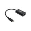 Picture of Tripp Lite USB C to DisplayPort Video Adapter Converter 4K x 2K @ 60Hz, Black, Thunderbolt 3 Compatible, USB Type C to DP, USB Type-C, 6" (U444-06N-DP4K6B)