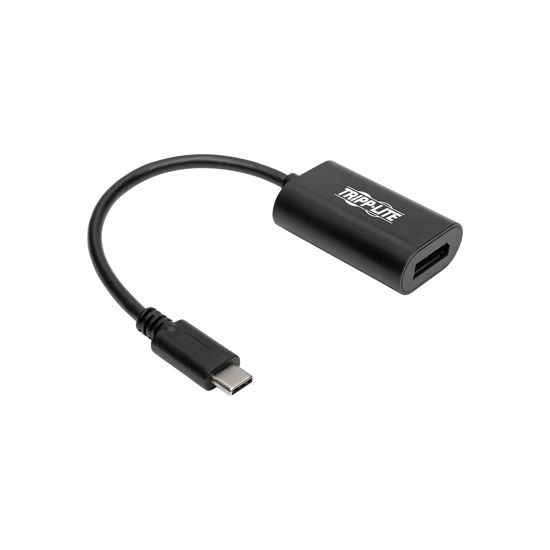 Picture of Tripp Lite USB C to DisplayPort Video Adapter Converter 4K x 2K @ 60Hz, Black, Thunderbolt 3 Compatible, USB Type C to DP, USB Type-C, 6" (U444-06N-DP4K6B)