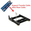 Picture of Video Card Holder Bracket Support ATX Power Supply PCI-E 1X to 16x Extension Riser Cable DIY ATX case Computer Graphics Card Holder Aluminum