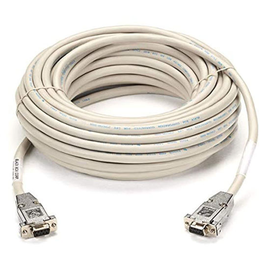 Picture of Black Box RS232 Shielded Null Modem Cable w/Metal Hoods DB9F/F 15Ft.