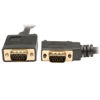 Picture of Tripp Lite VGA Coax Right Angle Monitor Cable High Resolution cable with RGB coax (HD15 M/M) , Black ,10-ft.(P502-010-RA)