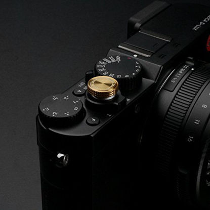 Picture of Gariz Metal XA-SB6 Camera Sticker Type Soft Button for Sony, Fuji, Canon, Nikon, Lumix, Leica, Gold
