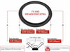 Picture of Large Advent 10 Inch Foam Speaker Repair Kit Masonite Frame FSK-10AD (PAIR)