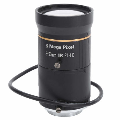 Picture of 3MP Zoom Camera Lens, 8‑50mm Focal Length Auto Iris Security Camera Lens, CS Mount Camera Lens