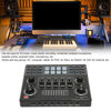 Picture of Live Sound Card, Professional Audio Mixer, Sound Board Mixer with 7 Color Ambient Light External Mini Sound Mixer Board Prefect for Streaming Podcasting Gaming Recording KTV