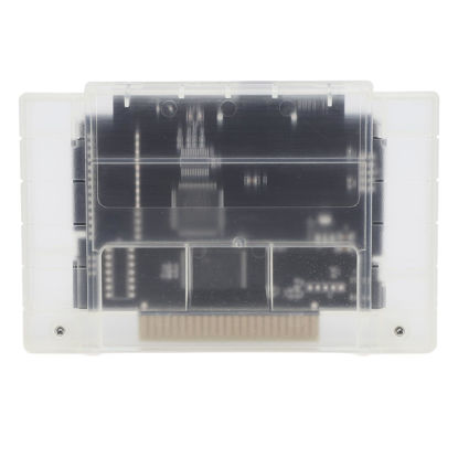 Picture of Video Games Memory Card for SFC Game Console, 3000 in 1 Game Flash Memory Card, with 8GB Memory Card, Game Cartridge Expansion Card for SNES SFC (White Transparent)