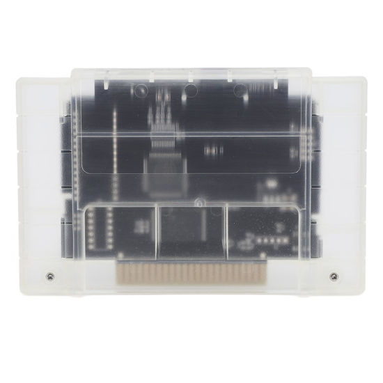 Picture of Video Games Memory Card for SFC Game Console, 3000 in 1 Game Flash Memory Card, with 8GB Memory Card, Game Cartridge Expansion Card for SNES SFC (White Transparent)