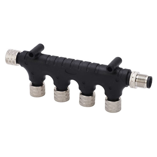 Picture of Backbone Cable Tees Terminators, 5 Pin Easy Operation Durable for NMEA 2000 4 Port Connector for Marine