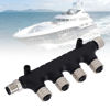 Picture of Backbone Cable Tees Terminators, 5 Pin Easy Operation Durable for NMEA 2000 4 Port Connector for Marine