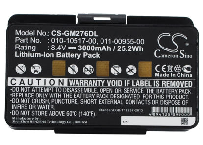 Picture of Replacement Battery for Garmin GPSMAP 478 010-00543-00 GPSMAP 296 GPSMAP 376 EGM478 GPSMAP 378 GPSMAP 276c 100054300 GPSMAP478 GPSMAP 276 3580100054300 010-10517-00 010-10517-01 011-00955-00 (3000mAh)