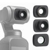 Picture of Set of 3 Filters for Osmo Pocket Camera Lens, Micro Wide Angle Filter Len, 10X Micro Filter Len, Fisheye Filter Len, Optical Glass