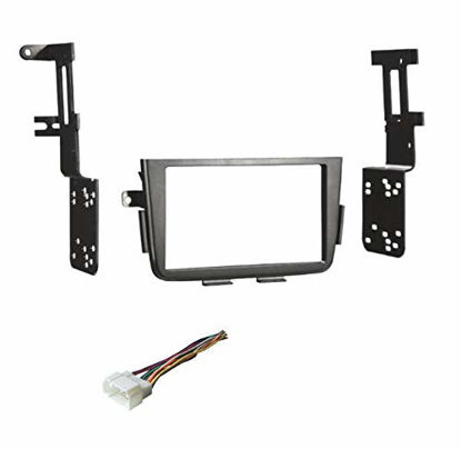 Picture of Premium Car Stereo Dash Install Kit and Wire Harness for Installing an Aftermarket Double Din Radio Compatible with: Made for 2001 2002 2003 2004 2005 2006 Acura MDX