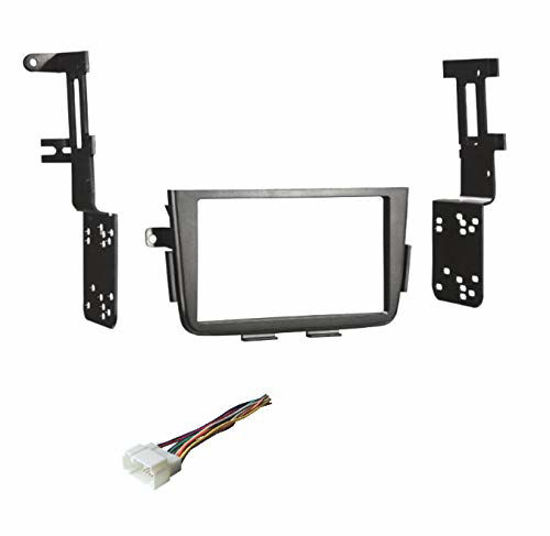Picture of Premium Car Stereo Dash Install Kit and Wire Harness for Installing an Aftermarket Double Din Radio Compatible with: Made for 2001 2002 2003 2004 2005 2006 Acura MDX