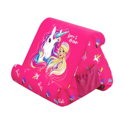 Picture of Flippy Tablet Pillow Stand - Cushion Tablet Stand & Holder, Bed Support for Lap and Desk, Compatible with Phone & Book Reading: Kindle, iPad Pro, iPhone & Samsung - Barbie