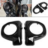 Picture of SHMTOOL Gloss Black ABS Lower Vented Fairings 6.5" Speaker Pod Box for Harley Touring Electra Glide Street Glide Road Glide 2014-2023 (except Road King and CVO)