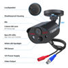 Picture of ZOSI C303 1080p HD-TVI Security Camera Outdoor Indoor with Audio Recording,120ft IR Night Vision, Motion Activated Spotlight & Siren Alarm,PIR Motion Deteciton, Weatherproof CCTV Bullet Camera Kit