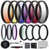 Picture of Ultimaxx 49MM Complete Lens Filter Accessory Kit for Lenses with 49MM Filter Size: 6PC Gradual Color Filter Set + UV CPL FLD Filter Set + Macro Close Up Set (+1 +2 +4 +10)