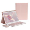 Picture of kaitesi Keyboard Case Mouse for iPad Pro 11 inch M4 (2024) Case with Keyboard and Mouse, Magnetically Detachable Color Keyboard Case for iPad Pro 11" M4,Pink