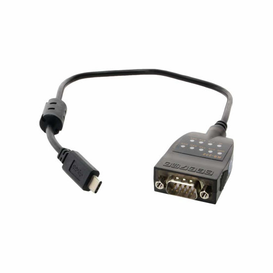 Picture of Gearmo USB-C 2.0 to Serial RS-232 16 Inch Adapter w/LED Indicators