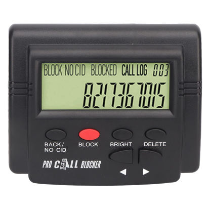 Picture of Call Blocker for Landline Phones, Home Phone Auto Call Block Caller ID Box with LCD Display, Stop All Unwanted Calls at a Touch of a , 2000 Groups Large Capacity Blacklist