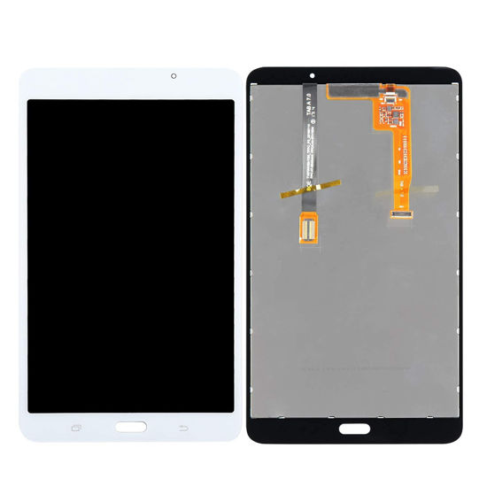 Picture of Screen Replacement for Samsung Galaxy SM-T280 LCD Display Touch Digitizer Panel Full Assembly Compatible for Tab A 7.0 WiFi Tablet (Not for 3G Version & T285 & No Earpiece Hole) (White)