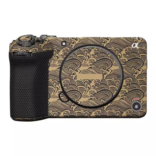 Picture of Camera Skin Wrap Anti-Scratch Sticker Coat Vinly Protective Film Body Protector Decals Cover for Sony FX30(Wave Gold)
