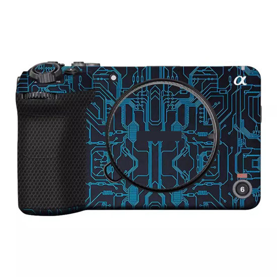 Picture of Camera Skin Wrap Anti-Scratch Sticker Coat Vinly Protective Film Body Protector Decals Cover for Sony FX30(Circuit Blue)