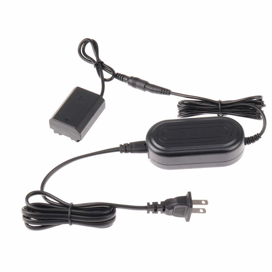 Picture of Fotga AC-FZ100 AC Power Adapter w/DC Coupler Dummy Battery NP-FZ100 + Power Cable for Sony A9 II A7III A7M3 A7RM3 A7RIII A7SIII A7RM4 A7R IV A7RV A7RM5 A6600 A7RIV A1 A7C FX3 Camera
