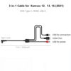 Picture of Spaseeba 3-in-1 Cable CB05A Suitable for huion Graphics Drawing Tablet Display Kamvas 12 Kamvas 13 Kamvas 16 (2021) with HDMI Type C USB A
