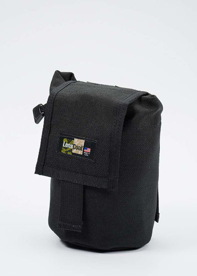 Picture of LensCoat LensPouch Lens Pouch Protection Roll Up Molle Pouch Small, Black (lcrusmbk)