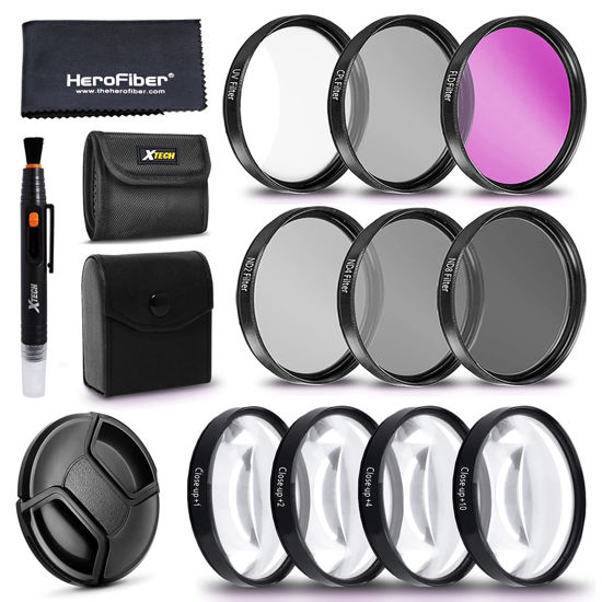Picture of Filters for Canon EOS Rebel | 58MM Lens Attachments & Filters Accessory Bundle Kit for T8i T7 T7i T6i T6S T6 T5i T5 T3i SL3 SL2 SL1 EOS 90D 80D 77D 70D 9000D 800D 760D 7D DSLR Camera
