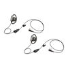 Picture of Arrowmax 2 Pack AEH2000-K2 D-Shape Earhanger Earphone Compatible with Kenwood 2-PIN Nexedge NX-230 NX-240V NX-320 NX-340U NX-420 PMR-446