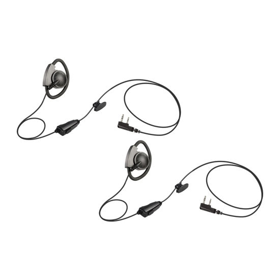 Picture of Arrowmax 2 Pack AEH2000-K2 D-Shape Earhanger Earphone Compatible with Kenwood 2-PIN Nexedge NX-230 NX-240V NX-320 NX-340U NX-420 PMR-446