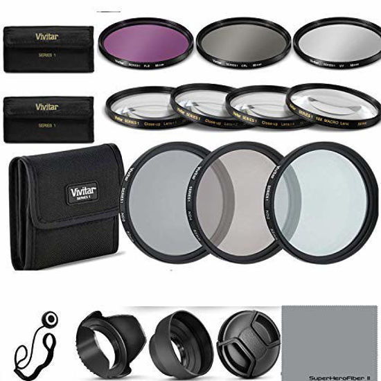 Picture of 58MM Complete Lens Filter Accessory Kit (UV, CPL, FLD, and Macro Lens Set) for Canon EOS Rebel T7i SL2 T6i T6s T6 T5i T5 T3i 80D 77D 70D 60D Cameras
