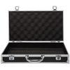 Picture of ERINGOGO Aluminum Attache Case - 14inch Lock Metal Briefcase with Ripple Foam, Hard Aluminum Carrying Case, Universal Portable Tool Case for Laptop/Luggage/Instrument, Black, 36X20CM