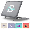 Picture of Batianda Customizable Name Case for MacBook Air 13 Inch 2020 2019 2018 A2337 M1 A2179 A1932 with Touch ID, Heavy Duty Shockproof Protective Hard Shell Soft Bumper with Fold Kickstand & Keyboard Cover