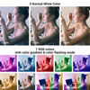 Picture of AW 7INCH RGB Dual LED Ring Light 12 Light Modes 3200-6500K Remote Control with Tripod Stand Mirror Phone Holder Easy Setup for Live Stream Makeup Tiktok