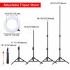 Picture of AW 7INCH RGB Dual LED Ring Light 12 Light Modes 3200-6500K Remote Control with Tripod Stand Mirror Phone Holder Easy Setup for Live Stream Makeup Tiktok