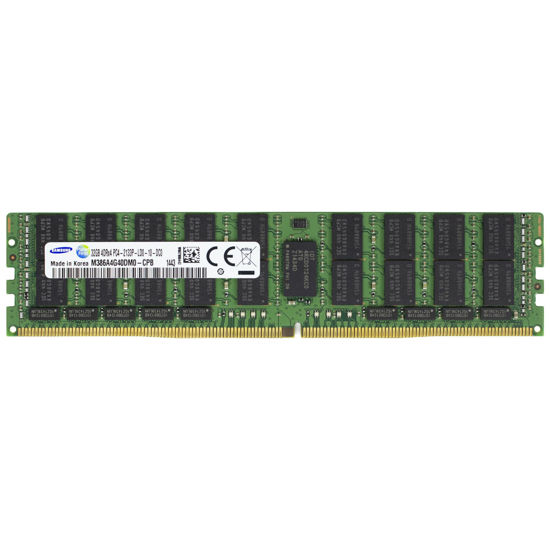 Picture of Samsung 32GB DDR4 2133MHz PC4-17000 ECC LRDIMM 4Rx4 Quad Rank 1.2V Load Reduced DIMM 288-Pin Server RAM Memory - M386A4G40DM0-CPB